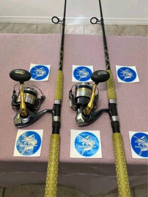 2 Twin Power 14000 spinning reels.