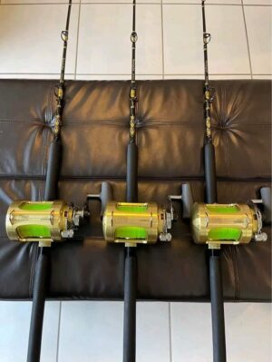 3 Shimano Tiagra 50W 2 speed with rods