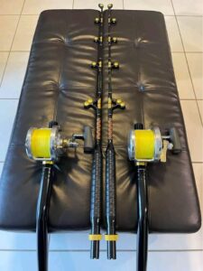 Shimano Talica 50II 2 speed reels.