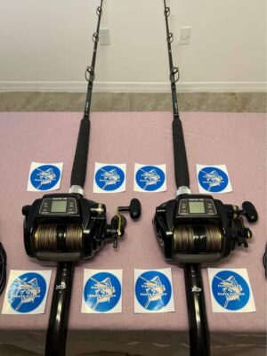 2 Tanacom 1000 Electric reels and rods.